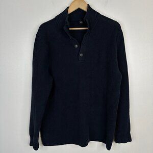 Strellson Switzerland Cyrus Pullover Knit Navy Blue Sweater  Mens XL
